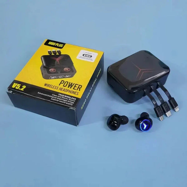 Audífonos M88 - Powerbank y Auriculares